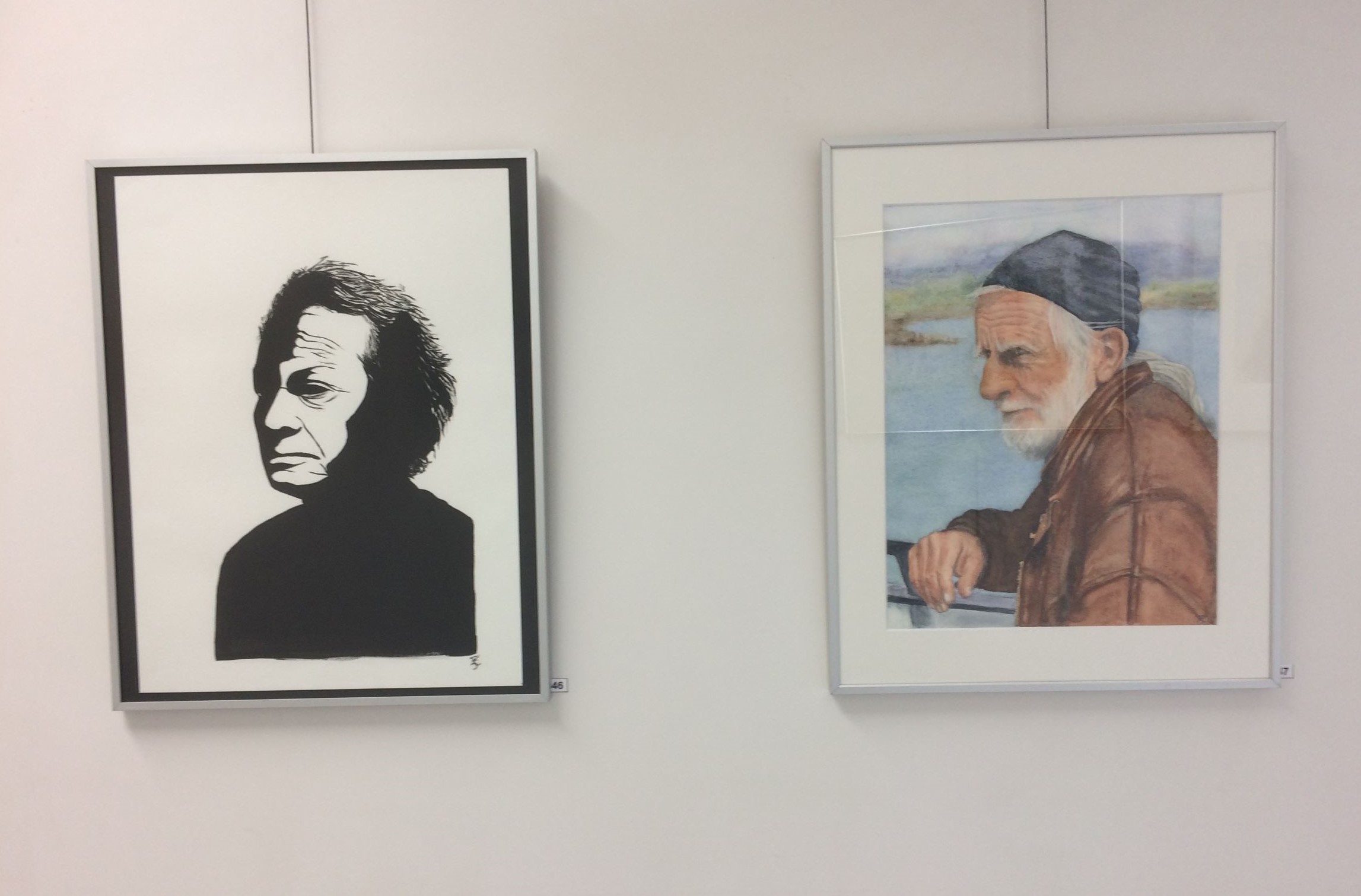 Expositie van vereniging voor schilderen, tekenen en aquarelleren Het Gelders Palet in Wageningen 2019