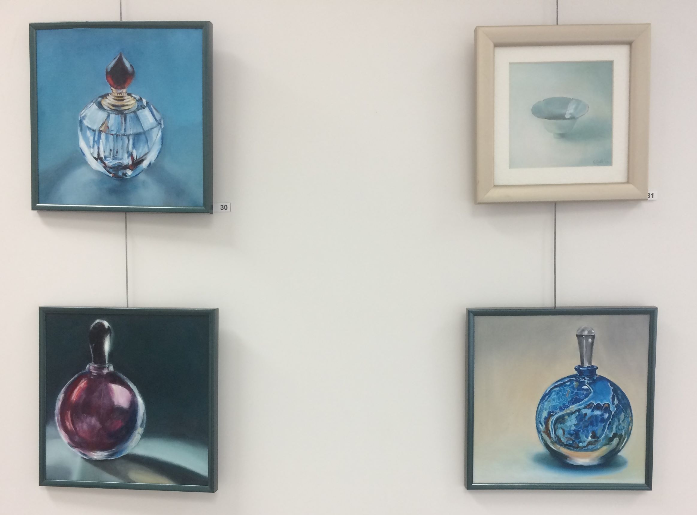 Expositie van vereniging voor schilderen, tekenen en aquarelleren Het Gelders Palet in Wageningen 2019