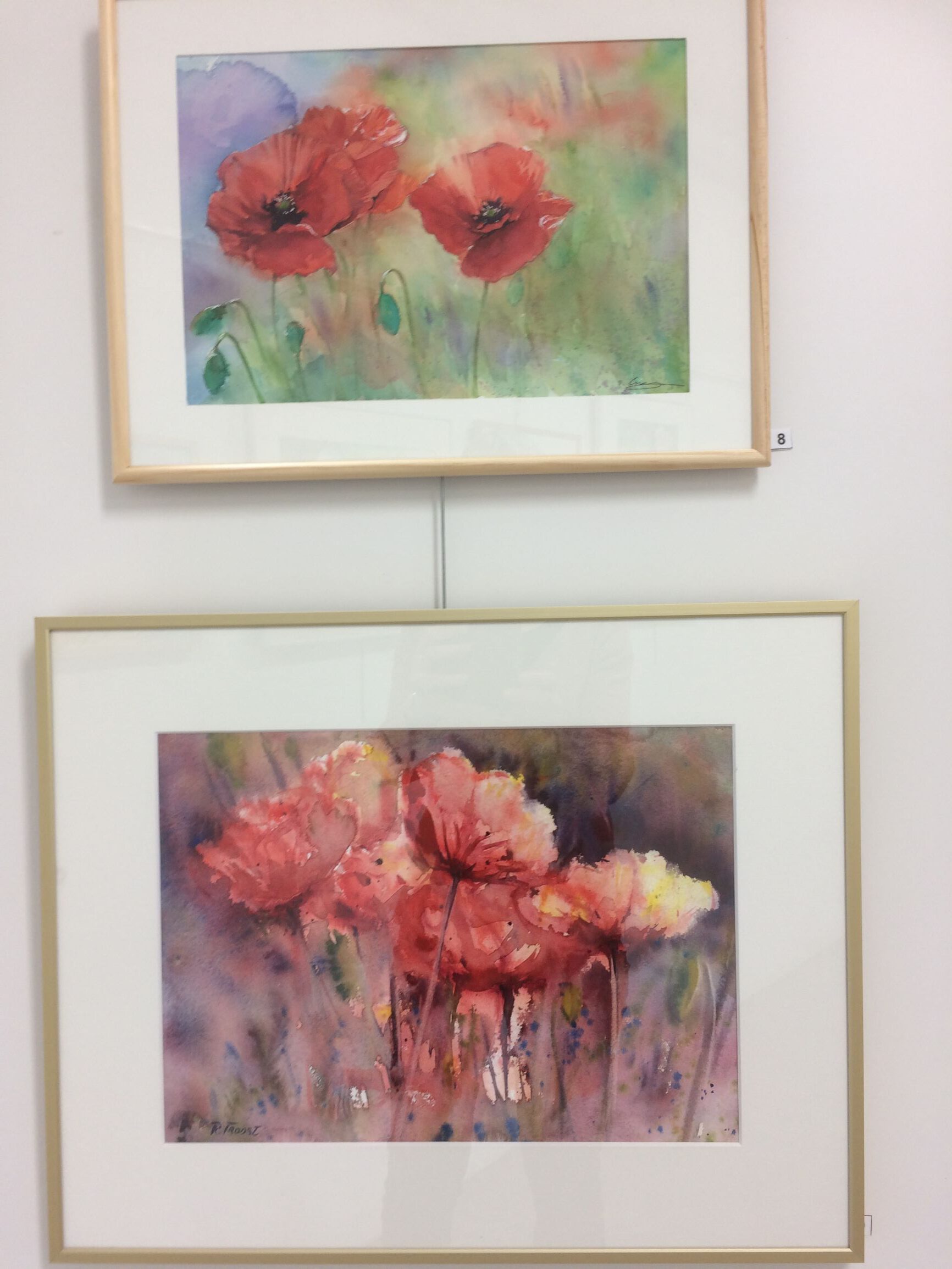 Expositie van vereniging voor schilderen, tekenen en aquarelleren Het Gelders Palet in Wageningen 2019