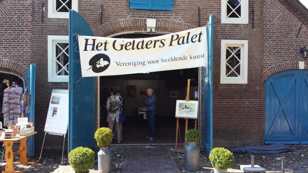 Expositie van vereniging voor schilderen, tekenen en aquarelleren Het Gelders Palet Everwijnsgoed Renkum 2019