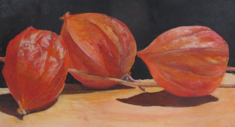 Henk Voorbij-Lampionplantje-acryl