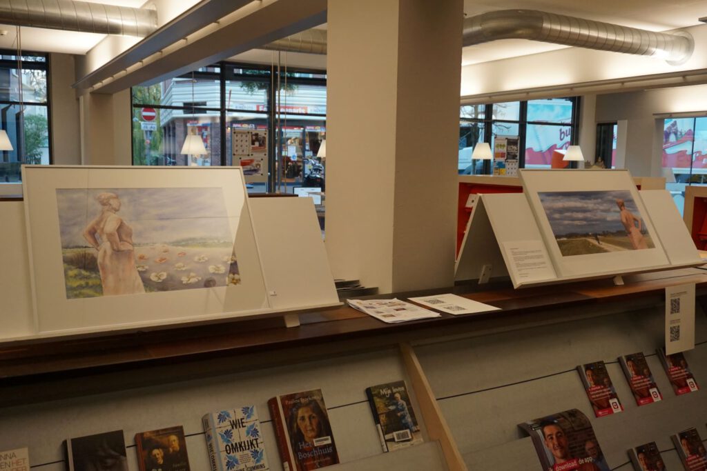 Expositie Het Gelders Palet 75 jaar Vrijheid in Beeld in bibliotheek Wageningen 2020