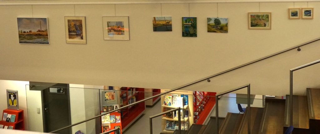 Expositie Het Gelders Palet in bibliotheek Wageningen december 2022